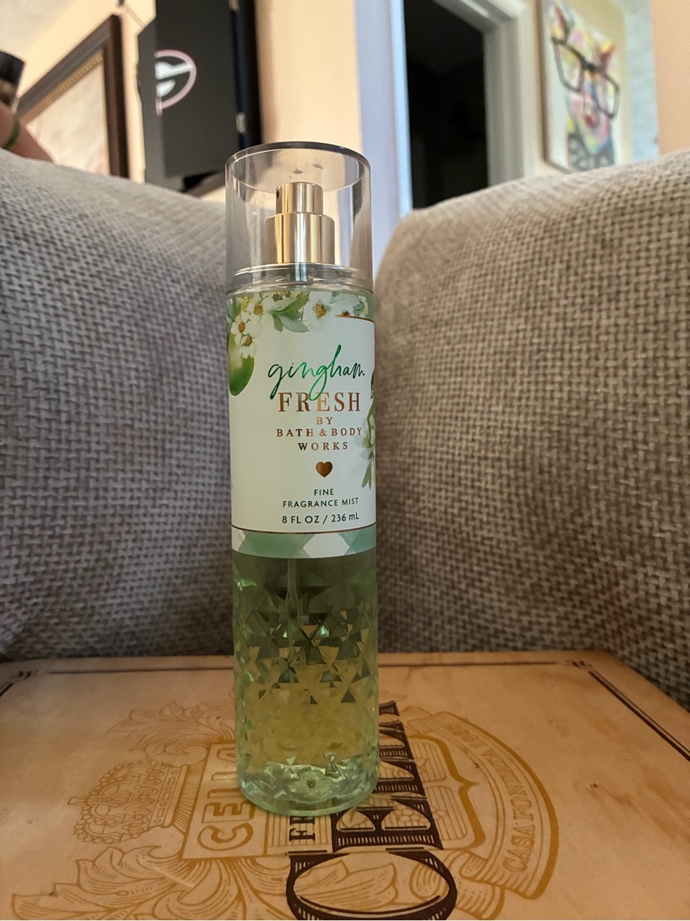 Bath & Body Works Gingham Fresh Fine Fragrance Mist — Green